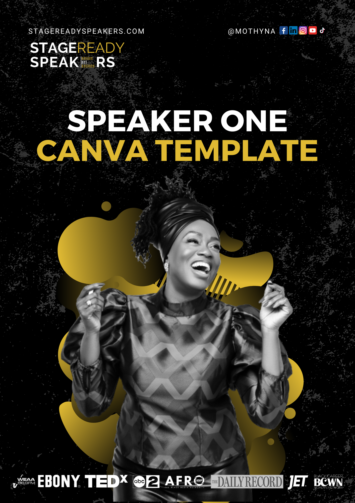 Speaker One Sheet Template