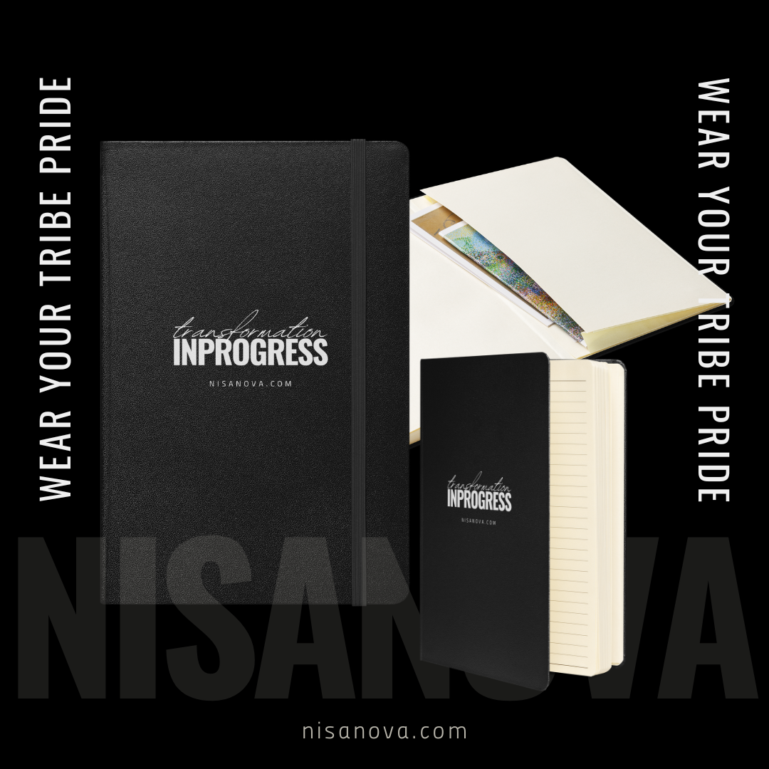 NisaNova Black Hardcover Bound Notebook