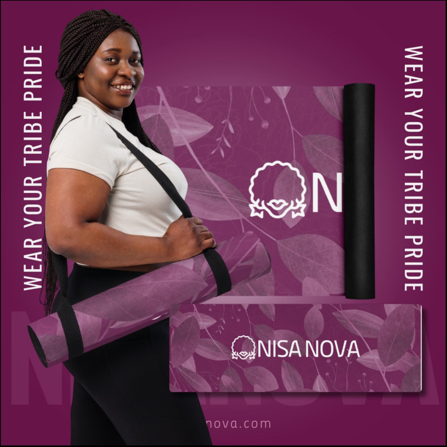 NisaNova Purple Yoga mat