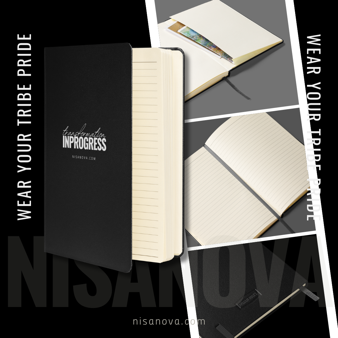 NisaNova Black Hardcover Bound Notebook