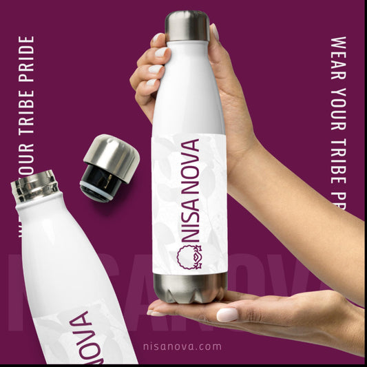 NisaNova Purple Stainless Steel Water Bottle
